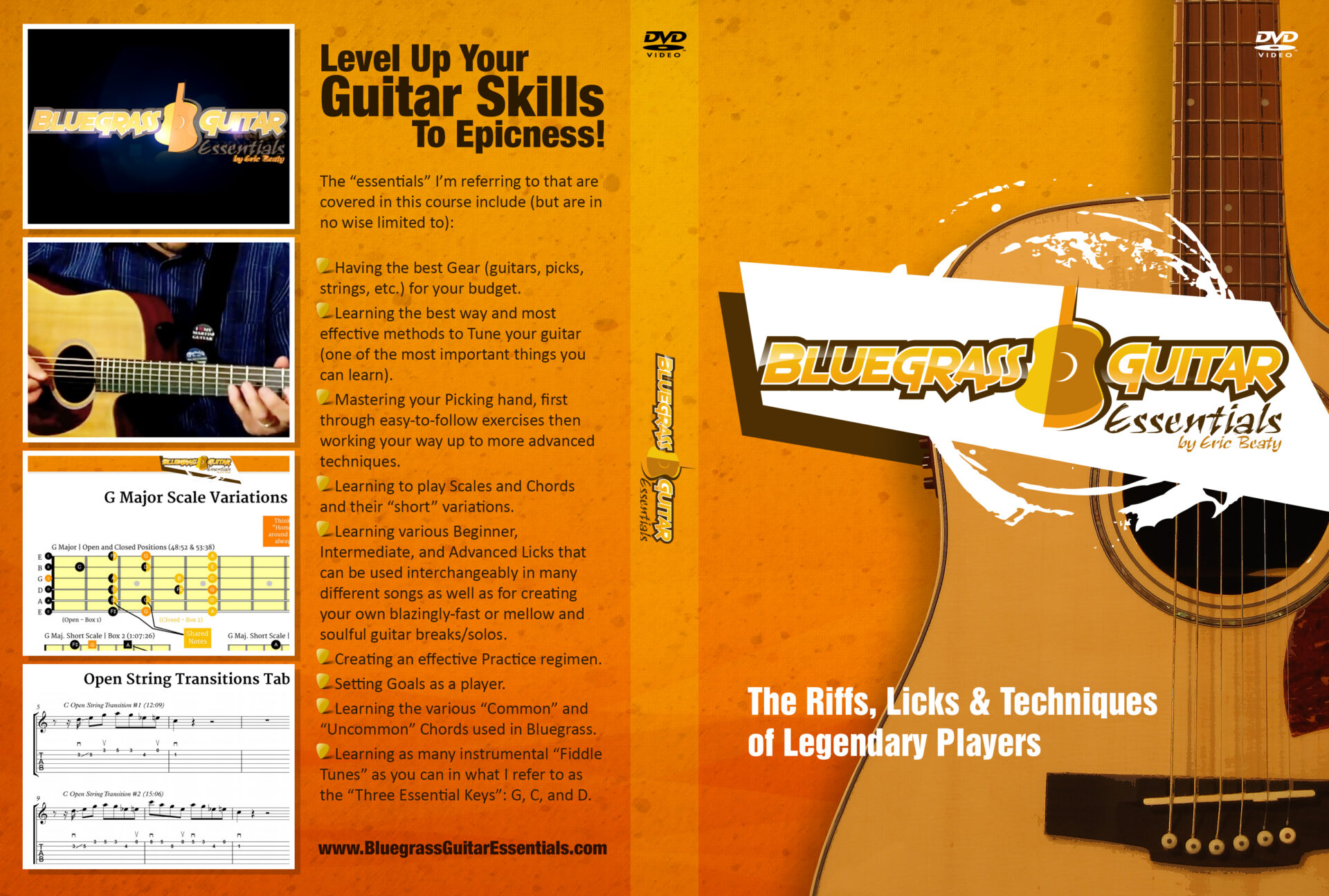 Bluegrass Guitar Essentials DVD cover wrap